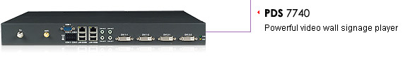 PDS 7740-powerful video wall signage player