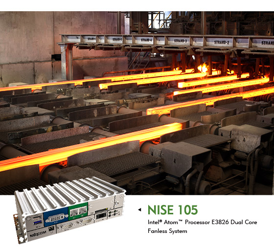 Empowers the Connected Factory with NEXCOM Compact Fanless Computer NISE 105