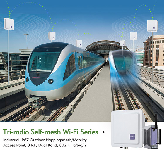 NEXCOM Infuses Mobility into Industrial Wireless Network with Tri-radio Self-mesh Wi-Fi Series