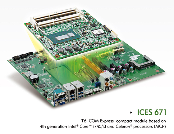 T6 COM Express Module ICES 671 Delivers Performance with Reduced Size & Power