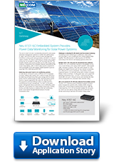 Application Story: Neu-X101-6C Embedded System Provides Power Data Monitoring for Solar Power Systems