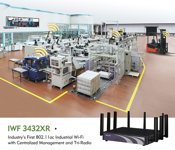 Industry’s First 802.11ac Industrial Wi-Fi with Centralized Management and Tri-Radio