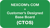 NEXCOM's COM + Customer's Designed Base Board (CTOS) 