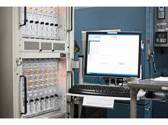 Industrial edge computing equipment for local factory data processing.