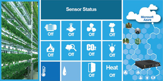 新漢以Windows 10 IoT實現雲端植物工廠