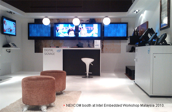 NEXCOM booth at Intel Embedded Workshop Malaysia 2010.