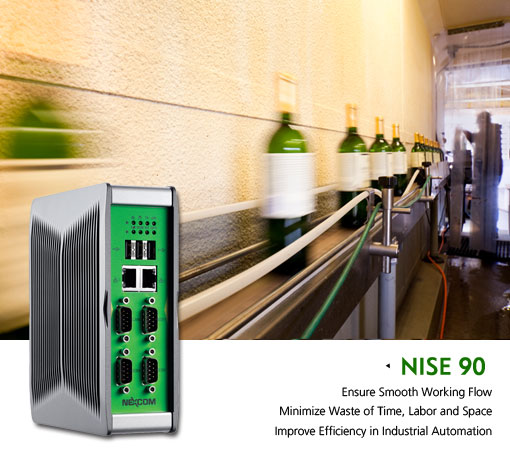 Fanless DIN-Rail Computer NISE 90 Targeted at Industrial Automation Market