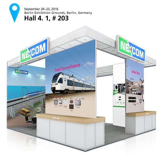 NEXCOM to Demonstrate Applications of Advanced Transportation Computer Technology at InnoTrans 2016