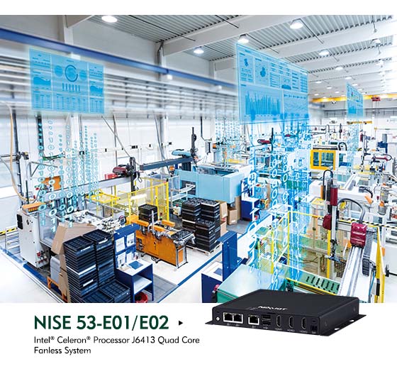 NISE 53 Next-Generation  Fanless Embedded System for Industrial IoT