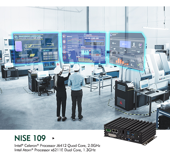 NISE 109 Compact Fanless Embedded System — Driving Factory Automation and Digital Transformation