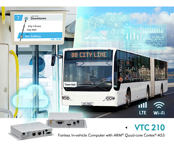 The Fanless In-Vehicle Computer VTC 210, Break Ground for Smart Traffic